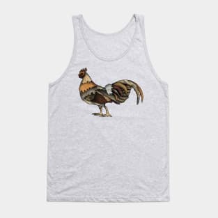 Wooden Rooster Tank Top